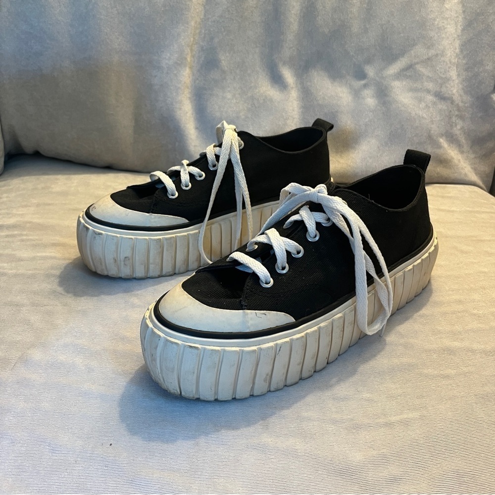 DIESEL Black Hanami S-Hanami Low X Sneakers Size Womens 9.5 - Picture 2 of 10